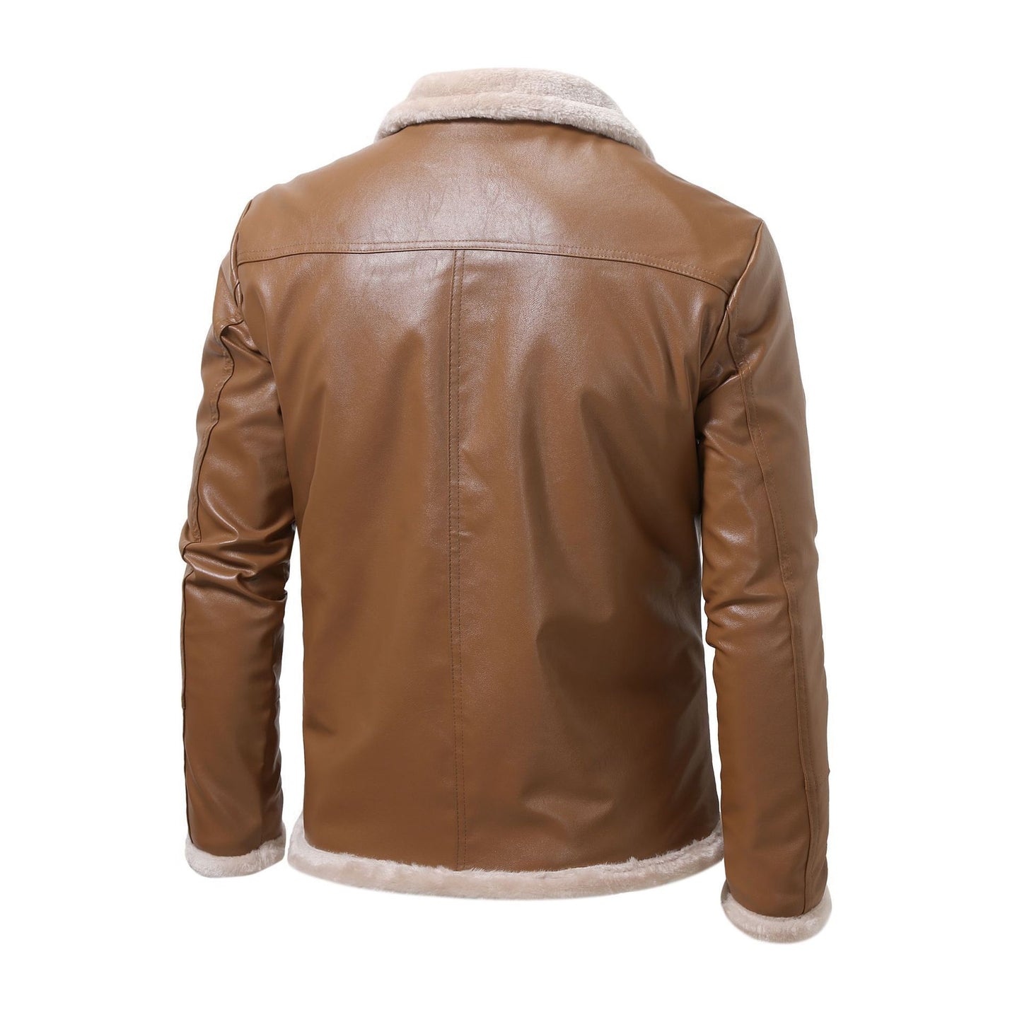 padded leather jacket