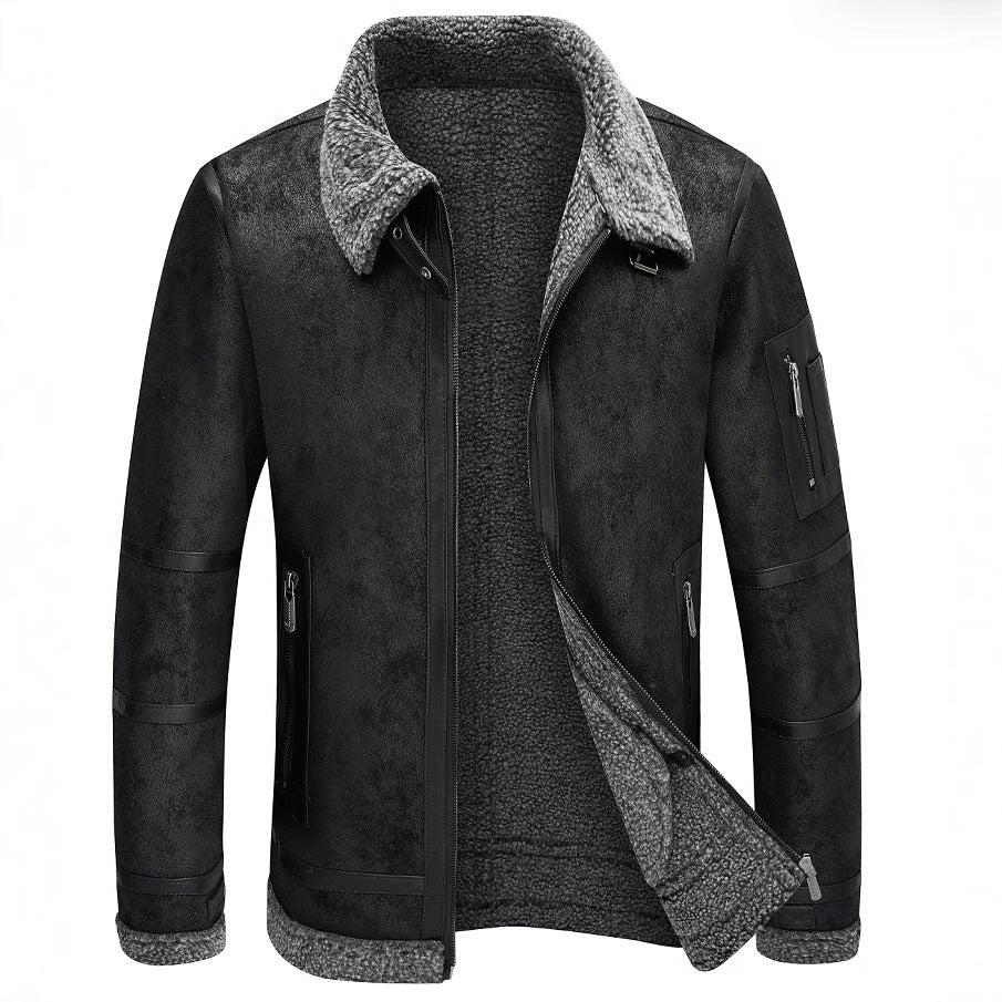 Suede Padded Jacket