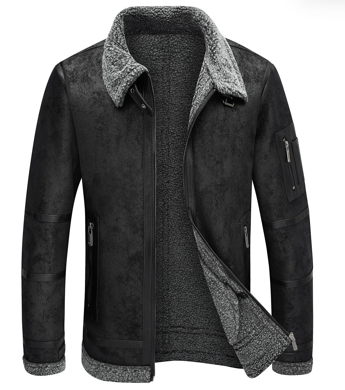 Suede Padded Jacket
