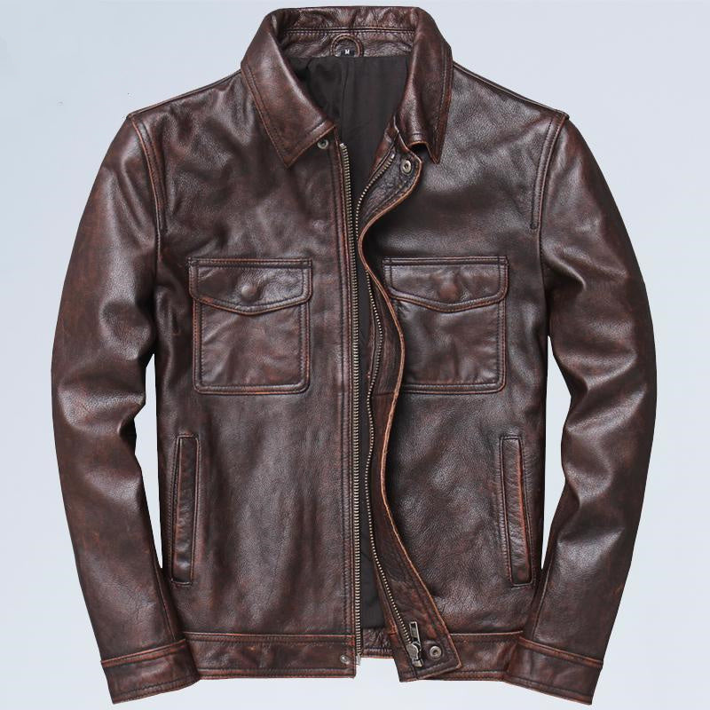 Loose Leather Jacket
