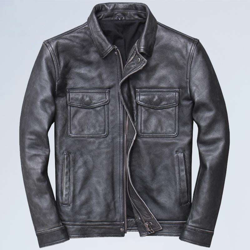 Loose Leather Jacket