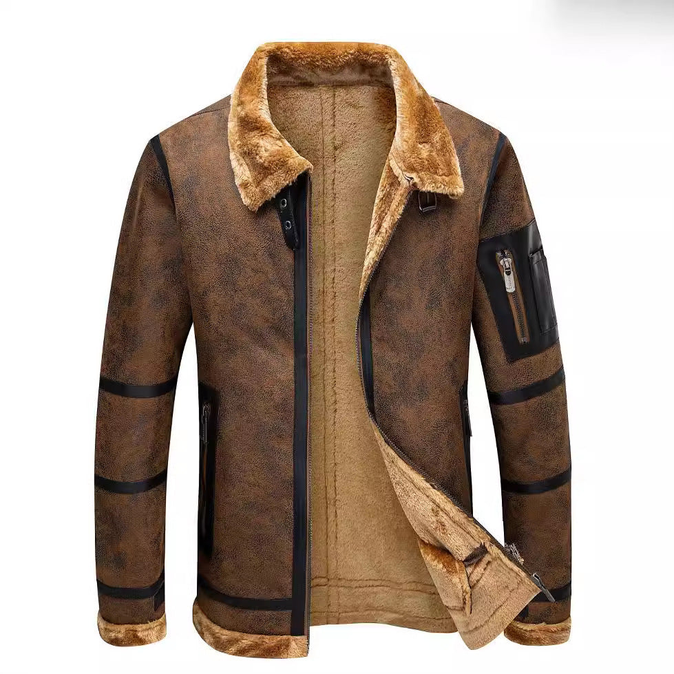 Suede Padded Jacket