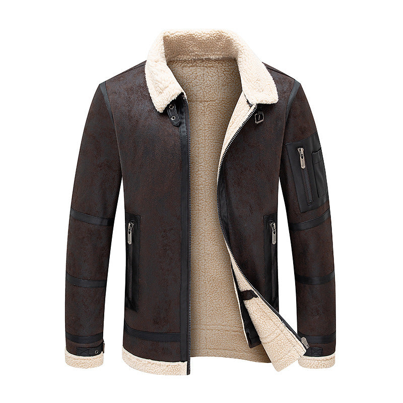 Suede Padded Jacket