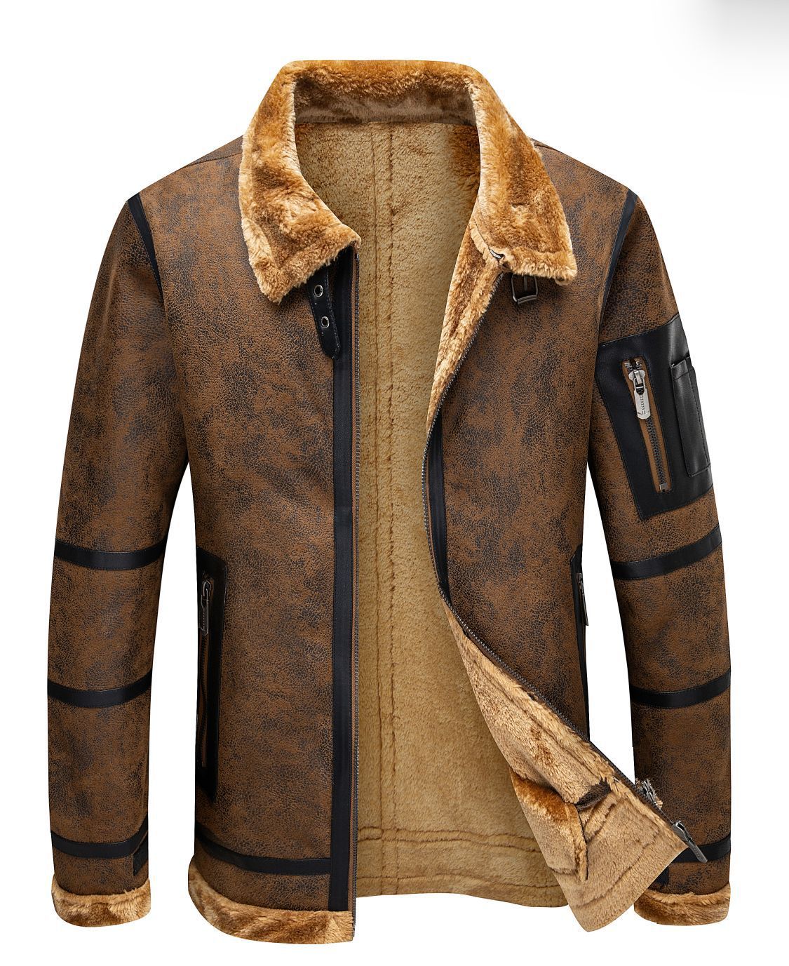 Suede Padded Jacket