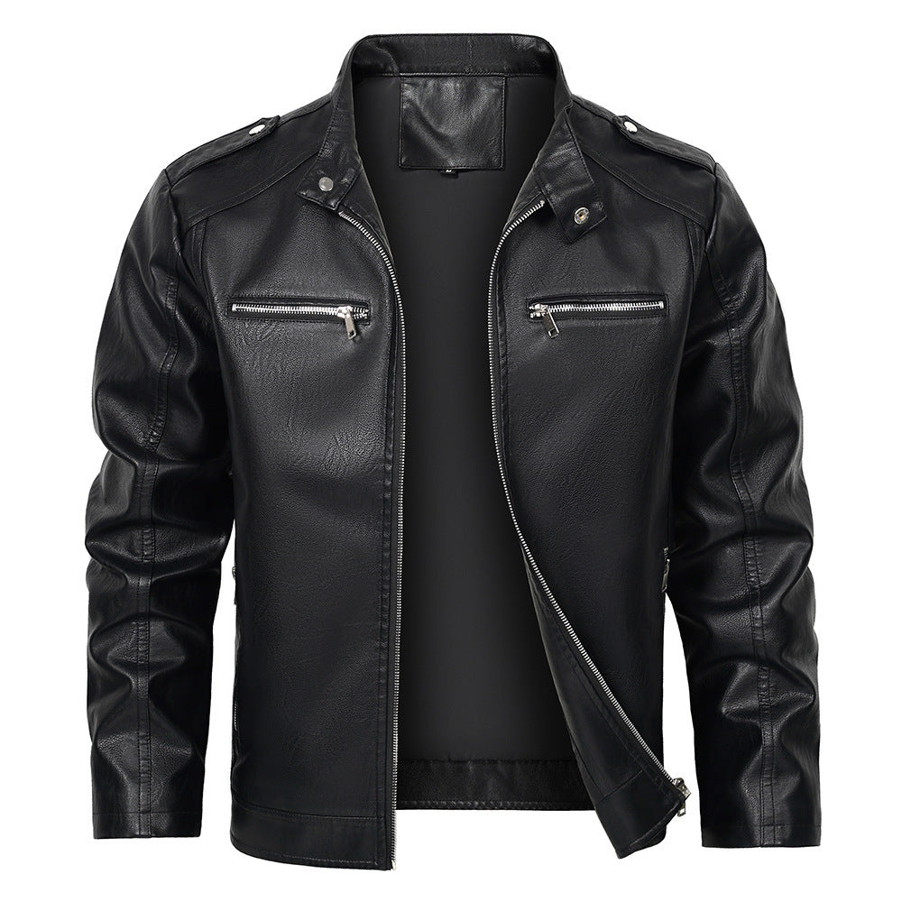 Biker Black Leather Jacket