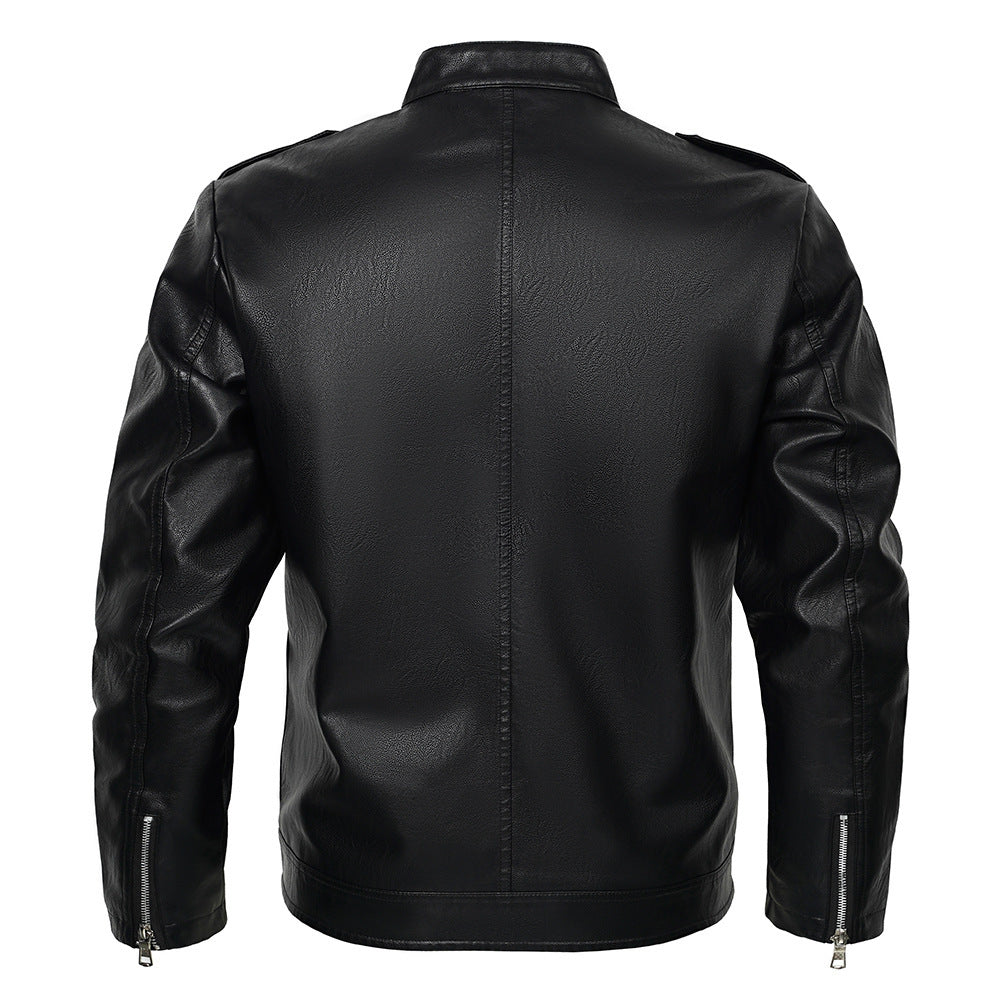 Biker Black Leather Jacket