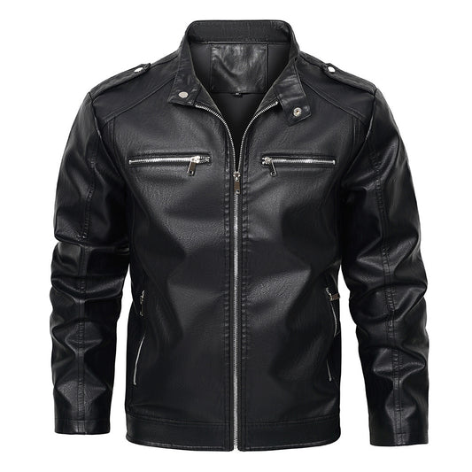 Biker Black Leather Jacket