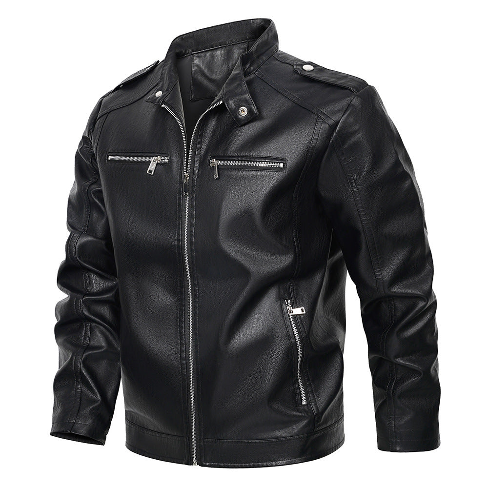 Biker Black Leather Jacket