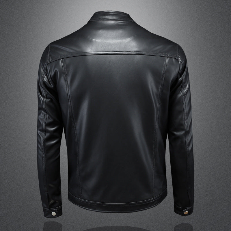 Smooth Leather Jacket Slim