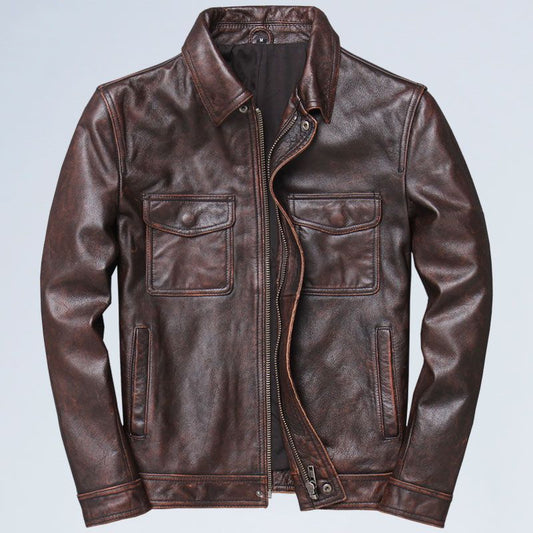 Loose Leather Jacket